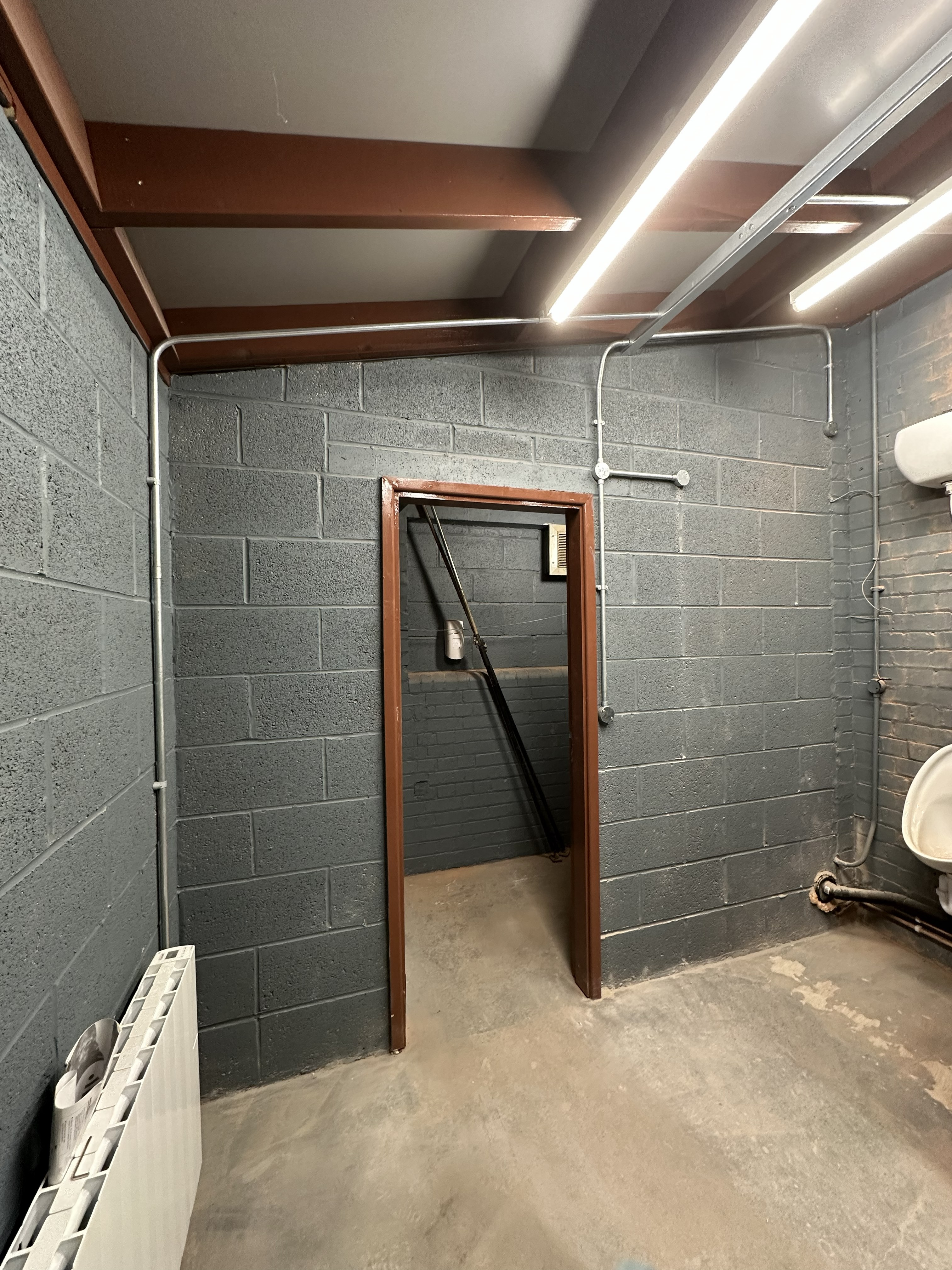 Commercial bathroom electrics